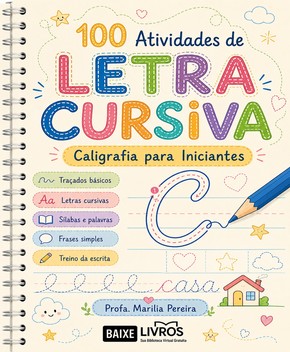 Capa de Atividade Letra Cursiva